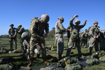 Corrientes, Argentina.- In the photos taken on August 2, 2023, more than 1,300 members of the Armed Forces of Argentina and Brazil took part in the combined exercise "Arandú", in which they pretended to protect part of the territory of the province of Corrientes of a fictitious invasion to the south of the Iberá marshes. The purpose of this combined exercise is to strengthen and increase the interoperability of the participating forces and the communication ties between the armies of both countries in accordance with what is expressed in the bilateral agreement of the year 2020.