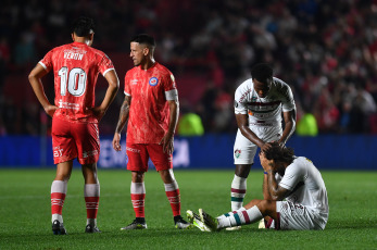 Buenos Aires, Argentina.- En las fotos tomadas el 1 de agosto del 2023, durante el partido entre Argentinos Juniors y Fluminense de Brasil en un encuentro de ida de los octavos de final de la Copa Libertadores de América en el estadio Diego Armando Maradona. El duelo terminó 1-1, por lo que se definirá en Río de Janeiro el martes que viene.