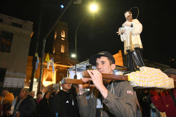 Buenos Aires, Argentina.- In the photos taken on August 7, 2023, the faithful of San Cayetano hold a vigil in the Church on Cuzco Street 150, in the Liniers neighborhood of Buenos Aires, which opens its doors for people to ask for "peace, bread, health and work" in a new commemoration of the patron. The Central Mass will take place this Monday and will be presided over by the Archbishop of Buenos Aires, García Cuerva.