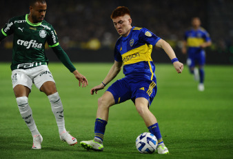 Buenos Aires, Argentina.- In the photos taken on September 28, 2023, during the match between Boca Juniors and Palmeiras in the first leg of the Conmebol Libertadores semifinals played in La Bombonera. Boca tied 0-0 with Palmeiras. Boca will visit Palmeiras next Thursday at the Allianz Parque in search of a ticket to the final of the Conmebol Libertadores.