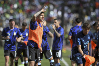 La Paz, Bolivia.- Imagenes del 12 de septiembre de 2023, de la previa al partido. Argentina enfrenta esta tarde a Bolivia en la altura de La Paz, por la segunda fecha de las Eliminatorias Sudamericanas para el Mundial 2026.