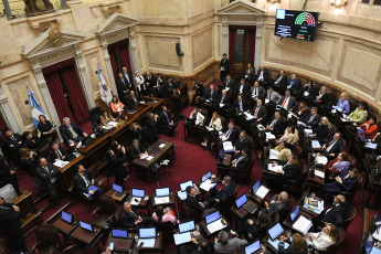 Buenos Aires, Argentina.- In the photos taken on September 28, 2023, the Senate of the Nation turned into law the reform of the Income Tax promoted by the Minister of Economy and presidential candidate, Sergio Massa. In this way, the floor of the Non-Taxable Minimum was raised to almost two million pesos, which is equivalent to fifteen minimum wages, vital and mobile, and which will apply from 2024.