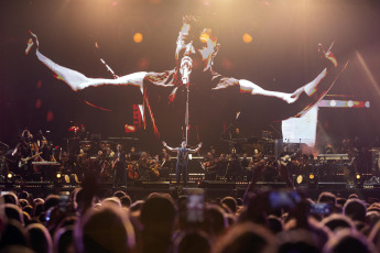 Rosario, Argentina.- En la foto tomada el 4 de marzo de 2023, en el Autódromo de Rosario comenzaba uno de los conciertos internacionales que marcan la agenda de espectáculos de la ciudad este 2023: Ricky Martin Sinfónico.