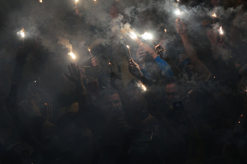 Buenos Aires, Argentina.- In the photos taken on September 28, 2023, during the match between Boca Juniors and Palmeiras in the first leg of the Conmebol Libertadores semifinals played in La Bombonera. Boca tied 0-0 with Palmeiras. Boca will visit Palmeiras next Thursday at the Allianz Parque in search of a ticket to the final of the Conmebol Libertadores.