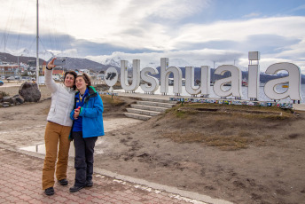 Tierra del Fuego, Argentina.- In the photos taken on September 25, 2023, it shows the port city of Ushuaia, Argentina. The government of Tierra del Fuego began the 2023/2024 tourist cruise season and announced that a record period is expected with 548 calls and 195 thousand cruise passengers arriving at the city's port.