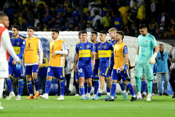 Buenos Aires, Argentina.- In the photos taken on September 28, 2023, during the match between Boca Juniors and Palmeiras in the first leg of the Conmebol Libertadores semifinals played in La Bombonera. Boca tied 0-0 with Palmeiras. Boca will visit Palmeiras next Thursday at the Allianz Parque in search of a ticket to the final of the Conmebol Libertadores.