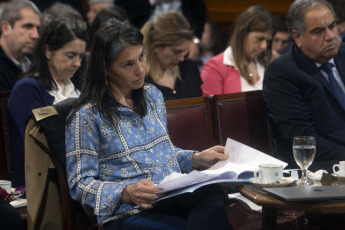 Buenos Aires - In the photo taken on September 13, 2023, the president of the General Legislation Committee, Daniel Bensusán, during the debate of the bill that reforms the Rent Law, which obtained today the opinion of the General Legislation and Budget and Finance Committees and is ready to be debated in a session that could take place next week.