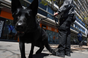 Buenos Aires, Argentina.- In the photos taken on October 18, 2023, members of the Federal Police (PFA) together with inspectors from the Federal Administration of Public Revenue (AFIP) and Customs carried out an inspection operation in different branches of an exchange house registered with the Central Bank, with the objective of controlling that there are no irregularities in currency operations.