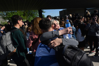 Buenos Aires, Argentina.- In the photos taken on October 15, 2023, Argentines arrived in Buenos Aires on an Aerolíneas Argentinas plane within the framework of the "Safe Return" operation organized by the Argentine Government to repatriate them due to the war between Israel and Hamas. The first group of 246 people repatriated from Israel flew from Tel Aviv to Rome and from there to Buenos Aires.