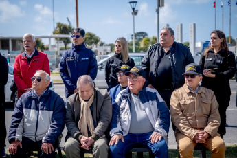 Mar del Plata, Argentina.- In the photos taken on October 25, 2023, they pay tribute to the crew of the ARA San Juan six years after their last departure from Mar del Plata, where 44 crew members of the ARA San Juan six years ago set sail for last time. At the emotional event at the Naval Base, Navy authorities, family members of the crew members and the mayor of General Pueyrredon, Guillermo Montenegro, among others, were present.