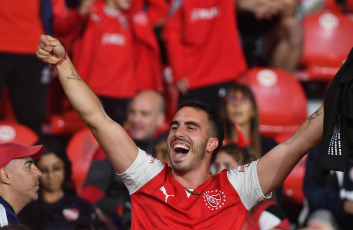 Buenos Aires, Argentina.- In the photos taken on October 29, 2023, during the match between Independiente and Arsenal on the eleventh date of zone A of the Professional Football League (LPF) Cup at the Libertadores de América Stadium . Independiente could not defeat the relegated Arsenal de Sarandí and ended up drawing goalless in Avellaneda.