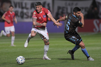 Buenos Aires, Argentina.- In the photos taken on October 2, 2023, during the match between Platense and Argentinos Juniors at the Ciudad de Vicente López stadium, the last of the traditional classics of the interzonal date of the Cup. Platense tied 0-0 0 with Argentinos Juniors, focused on different objectives. The local team was more in the first half and the visitor did the same in the second half.