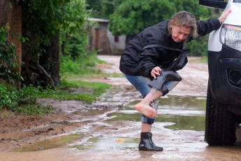 Corrientes, Argentina.- In the photos taken on November 10, 2023, it shows the areas affected by heavy rains in the province of Corrientes, Argentina. The number of evacuees and self-evacuees in the riverside towns of Corrientes has increased and already exceeds 2,000 people affected by the flooding of the Paraná and Uruguay rivers. This situation is aggravated due to the rainfall that is occurring in much of the provincial territory.