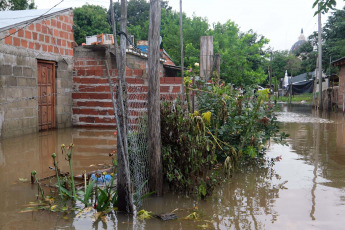 Corrientes, Argentina.- In the photos taken on November 10, 2023, it shows the areas affected by heavy rains in the province of Corrientes, Argentina. The number of evacuees and self-evacuees in the riverside towns of Corrientes has increased and already exceeds 2,000 people affected by the flooding of the Paraná and Uruguay rivers. This situation is aggravated due to the rainfall that is occurring in much of the provincial territory.