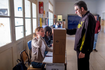 Buenos Aires - In the photo taken on November 19, 2023, the elections in which the president will be elected began at 8 a.m. in the province of Buenos Aires, the most populous district in Argentina in terms of number of voters, with 37% of the total votes of the entire country.