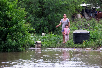 Corrientes, Argentina.- In the photos taken on November 10, 2023, it shows the areas affected by heavy rains in the province of Corrientes, Argentina. The number of evacuees and self-evacuees in the riverside towns of Corrientes has increased and already exceeds 2,000 people affected by the flooding of the Paraná and Uruguay rivers. This situation is aggravated due to the rainfall that is occurring in much of the provincial territory.