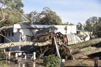 Bahía Blanca, Argentina.- En las fotos tomadas el 20 de diciembre del 2023, muestra a la gran mayoría de los 24 clubes de la ciudad de Bahía Blanca -sur de Buenos Aires- que sufrieron importantes daños materiales durante el temporal de viento y lluvia ocurrido en la madrugada del domingo 17 de diciembre. Bahía Blanca, continúa padeciendo las consecuencias del temporal. A 48 horas del fenómeno climático extremo, recién se logró restablecer el servicio de energía eléctrica en un poco más del 50