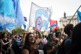 Buenos Aires, Argentina.- In the photos taken on December 5, 2023, thousands of protesters grouped in different political and social organizations participated in the 7th "cap march" under the slogan "Never again violence or repression" in the City from Buenos Aires. The annual meeting denounces police abuse and repression against young people from popular sectors.