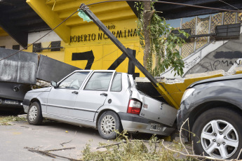 Bahía Blanca, Argentina.- In the photos taken on December 20, 2023, they show the vast majority of the 24 clubs in the city of Bahía Blanca -south of Buenos Aires- that suffered significant material damage during the wind and rain storm occurred in the early morning of Sunday, December 17. Bahía Blanca continues to suffer the consequences of the storm. 48 hours after the extreme weather phenomenon, electricity service was recently restored in a little more than 50% of the town.