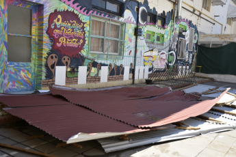 Buenos Aires, Argentina.- In the photos taken on December 22, 2023, a school dependent on the National University of the South (UNS) in Bahía Blanca suffered the roof being blown off like other facilities after the storm that occurred on Saturday last. The reconstruction of Bahía Blanca, hit by the storm that left 13 dead, "will require at least 30,000 million pesos" -Argentine peso-, warned the mayor, Federico Susbielles, when taking stock of the "very serious" situation of the city.