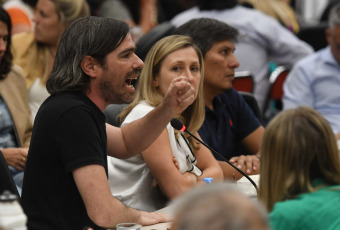 Buenos Aires, Argentina.- En las fotos tomadas el 23 de enero del 2024, el diputado Nicolas del Caño. Arrancó el debate en el plenario de comisiones de Diputados por el proyecto de Ley de Bases, que propone cambios significativos en la regulación económica y las facultades del Gobierno.