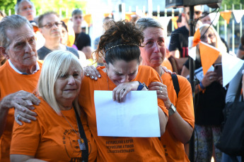 Buenos Aires, Argentina.- In the photos taken on January 17, 2024, relatives and friends in Argentina of Kfir Bibas, the youngest of those kidnapped during the Hamas attack on Israel on October 7, celebrated his first birthday "no happy” with orange balloons, alluding to his red hair, and asked for his release.