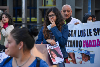 San Luis, Argentina.- In the photos taken on January 29, 2024, family and friends of Guadalupe Lucero, the girl who disappeared more than 2 years ago in San Luis, held a march to demand that the search for the minor continue. Governor Claudio Poggi received relatives of Guadalupe Belén Lucero and promised to make available everything necessary to make visible and clarify the case of the girl, about whom there has been no news since June 14, 2021. For her family, the little girl, who was 5 years old at the time, was kidnapped.