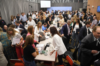 Buenos Aires, Argentina.- In the photos taken on January 23, 2024, the debate began in the plenary session of the Deputies' commissions for the draft Base Law, which proposes significant changes in economic regulation and the powers of the Government.