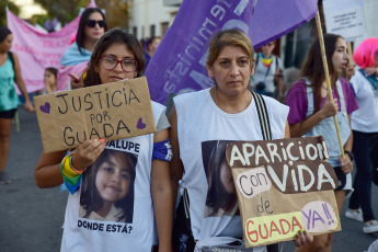 San Luis, Argentina.- In the photos taken on January 29, 2024, family and friends of Guadalupe Lucero, the girl who disappeared more than 2 years ago in San Luis, held a march to demand that the search for the minor continue. Governor Claudio Poggi received relatives of Guadalupe Belén Lucero and promised to make available everything necessary to make visible and clarify the case of the girl, about whom there has been no news since June 14, 2021. For her family, the little girl, who was 5 years old at the time, was kidnapped.