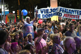 Buenos Aires, Argentina.- In the photo of January 20, 2024, residents of Avellaneda protest against the DNU (Decree of Necessity and Urgency) and the Omnibus Law promoted by the government of Javier Milei. Under the slogan "the union and commitment of the citizens is indispensable to stop this outrage to the Homeland", the protest was driven by social, political, cultural, trade union organizations, among others, led by the mayor of Avellaneda, Jorge Ferraresi. With a previous meeting in the municipal amphitheatre of the Dominican Park, references of 15 tables in the district were those that promoted this initiative.