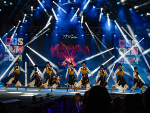 Córdoba, Argentina.- In the photos taken on January 24, 2024, during the presentation of the malambo group, 'El Ramalazo', in the Córdoba city of Cosquín. The National Folklore Festival began on Saturday, January 20 and runs until Sunday the 28th. It is one of the most important celebrations held in the country to honor the representative music of Argentines.