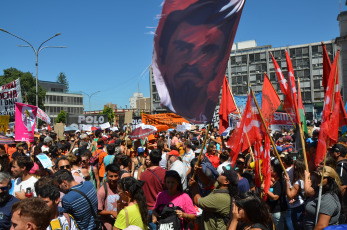 Parana, Argentina.- In the photos taken on January 24, 2024, protesters participate in the general strike called by the national General Confederation of Labor (CGT) in opposition to the DNU and the Omnibus Law proposed by President Javier Milei.