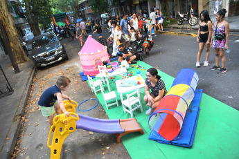 Buenos Aires- In the photo taken on January 6, 2024, the civil association Tierra, Techo y Trabajo held a day of celebration on Padilla Street, between Acevedo and Malabia, in the Buenos Aires neighborhood of Villa Crespo.