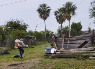 Formosa- En la foto del 14 de enero de 2024, fumigaciones en la provincia de Formosa. Una nueva víctima fatal de se registró el pasado sábado en San Luis del Palmar, Corrientes, elevando así el total de fallecidos a cinco en la provincia. Paralelamente, se informaron tres posibles casos de contagio en Neuquén, y las provincias del noreste del país alertaron sobre el aumento de la enfermedad en las últimas semanas. La preocupación crece, y las autoridades locales intensifican sus esfuerzos para evitar la reproducción del mosquito transmisor y poner fin a la cadena de contagios.