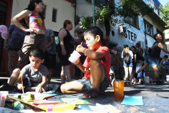 Buenos Aires- In the photo taken on January 6, 2024, the civil association Tierra, Techo y Trabajo held a day of celebration on Padilla Street, between Acevedo and Malabia, in the Buenos Aires neighborhood of Villa Crespo.