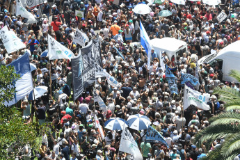 Buenos Aires, Argentina.- En la foto tomada el 24 de enero de 2024, vista de las distintas calles de Buenos Aires durante el paro general contra el DNU y la ley de bases del presidente Javier Milei.