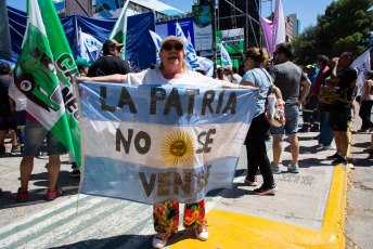 Chubut, Argentina.- In the photo taken on January 24, 2024, strike and mobilization across the country in rejection of the DNU and the Omnibus Law of President Javier Milei.