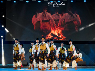 Córdoba, Argentina.- In the photos taken on January 24, 2024, during the presentation of the malambo group, 'El Ramalazo', in the Córdoba city of Cosquín. The National Folklore Festival began on Saturday, January 20 and runs until Sunday the 28th. It is one of the most important celebrations held in the country to honor the representative music of Argentines.