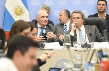 Buenos Aires.- In the photo taken on January 11, 2024, at the beginning of the last day of debate of the Omnibus Law with the presence of officials of the Executive, the discussion during the morning was concentrated in Education, Culture and Children and Family.