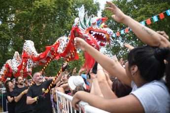 Buenos Aires, Argentina.- In the archive photo taken on February 10, 2023, the Chinese New Year in Buenos Aires. The Chinese community of Argentina will celebrate, between 3 and 17 February, the arrival of the lunar New Year -which this year will be dedicated to the 'Wood Dragon'- with a rich calendar of activities to be developed between Buenos Aires, Salta and Ushuaia, and they will include the traditional dances of the dragon and lion.