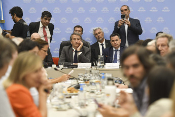 Buenos Aires, Argentina.- En las fotos tomadas el 15 de enero del 2024, el plenario de comisiones de la Cámara de Diputados que analiza el proyecto de ley ómnibus retomó su trabajo con la recepción de los testimonios de empresas, asociaciones, ONG's y sectores alcanzados por lo dispuesto en esa iniciativa.