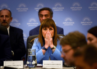 Buenos Aires.- In the photo taken on January 10, 2024, Security Minister Patricia Bullrich presented in Congress for the debate on the omnibus law.