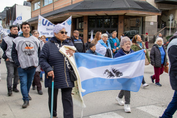 Ushuaia, Argentina.- In the photo taken on January 24, 2024, strike and mobilization across the country in rejection of the DNU and the Omnibus Law of President Javier Milei.