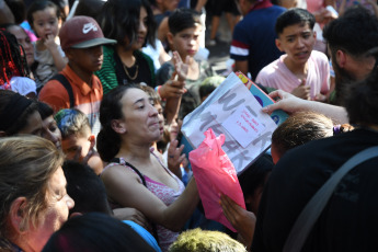 Buenos Aires- In the photo taken on January 6, 2024, the civil association Tierra, Techo y Trabajo held a day of celebration on Padilla Street, between Acevedo and Malabia, in the Buenos Aires neighborhood of Villa Crespo.