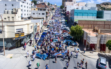 Chubut, Argentina.- In the photo taken on January 24, 2024, strike and mobilization across the country in rejection of the DNU and the Omnibus Law of President Javier Milei.