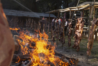 Chubut, Argentina.- En las fotos tomadas el 4 de febrero del 2024, turistas nacionales y extranjeros disfrutaron de la segunda jornada de la tradicional Fiesta Nacional del Asado en la localidad chubutense de Cholila, donde el sol, una de las mejores carnes argentinas, la música y la alegría de la gente se reunieron en torno a la celebración.