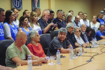 Buenos Aires, Argentina.- In the photos taken on February 28, 2024, the teaching unions grouped in the General Confederation of Labor (CGT), announced their decision to go on a new national strike, next Monday, March 4, then that the Government boycotted the meeting for the national teachers' parity.