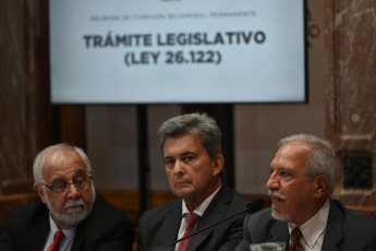 Buenos Aires, Argentina.- En las fotos tomadas el 22 de febrero del 2024, la Comisión Bicameral de Tratamiento Legislativo comenzó a deliberar para designar autoridades y acordar su esquema de trabajo, dado que debe tratar decretos de necesidad y urgencia (DNU) dictados por el Gobierno anterior y el DNU 70/2023 dictado por el presidente Javier Milei, que deroga y modifica leyes y propone, entre otras medidas, una reforma laboral.