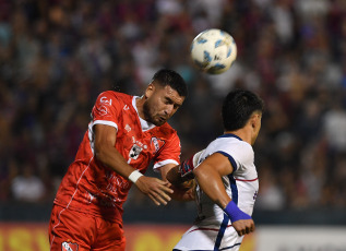 Buenos Aires, Argentina.- In the photos taken on February 28, 2024, during the match between San Lorenzo and Independiente de Chivilcoy at the Centenario stadium in Quilmes. San Lorenzo beat Independiente de Chivilcoy 1-0 and advanced to the round of 16 of the Argentine Cup. With a goal from Cristian Tarragona, 15 minutes into the complement.