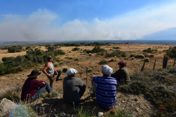 Chubut, Argentina.- The photos taken on February 6, 2024 show the fire in Los Alerces Park, which is advancing towards Esquel, causing the preventive evacuation of the residents of Río Percy, the upper part of the City of Esquel. The fire started on January 25 in Los Alerces National Park and then spread within provincial jurisdiction, destroying more than 3,500 hectares of native forest.